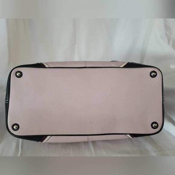 Coach Laura Spectator Violet/Navy/Plum Pebbled Leather purse - Picture 6 of 12